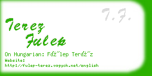 terez fulep business card